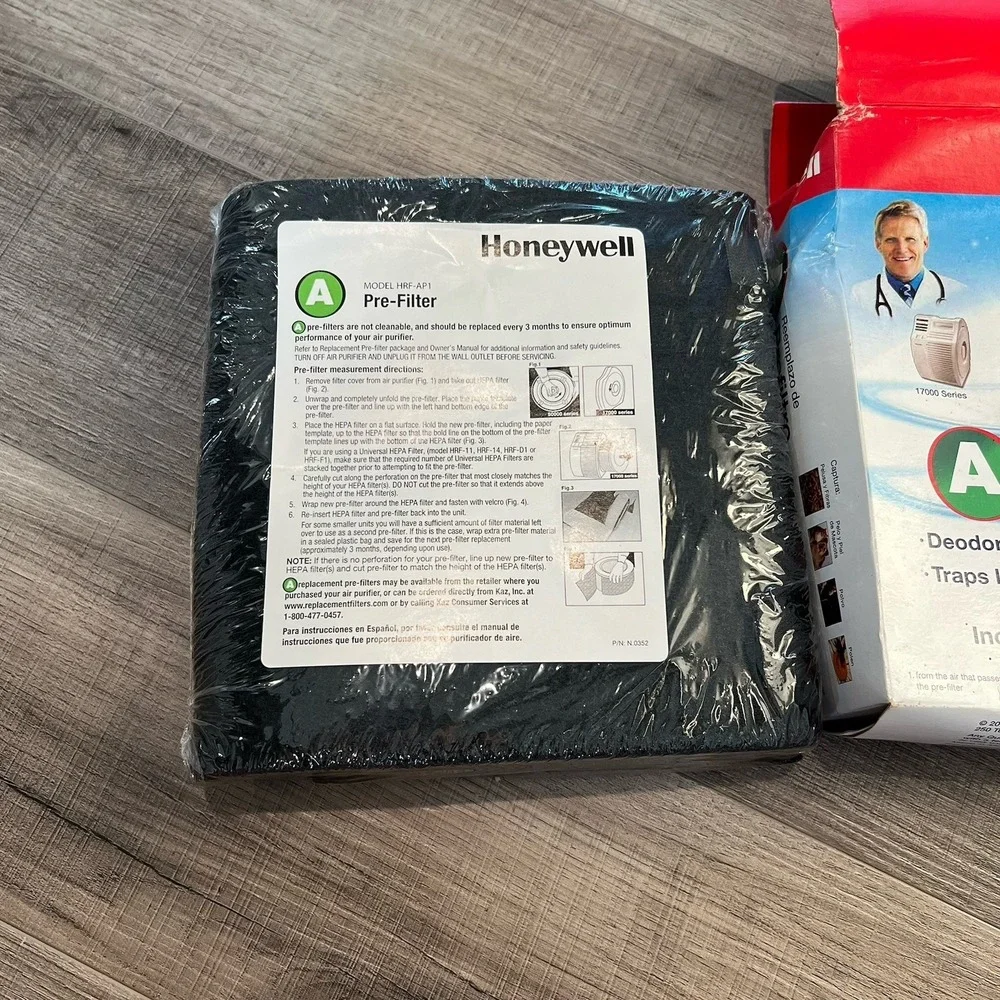 Honeywell Air Purifier Pre-Filter A Odor Reducing Replacement Large HRF-AP1